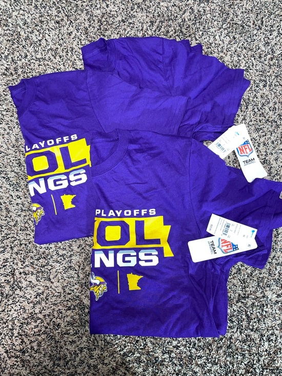 NFL Other - NFL Official Minnesota Vikings Playoff Merch Bundle Of 3 Tees S/M | All NWT